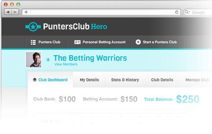 puntersclubhero|Punters Club Hero. Bet with mates easily online at .